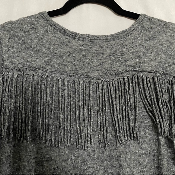 Zadig & Voltaire Wool Angora Blend Cozy “Winter Fringes” Fringe Trim Tunic Dress - Picture 13 of 13